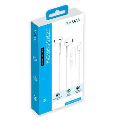 Pawa Chords Edition Stereo Earphone With  Type-C Connector